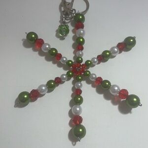 Snowflake Keychain For Handbags Or Backpacks